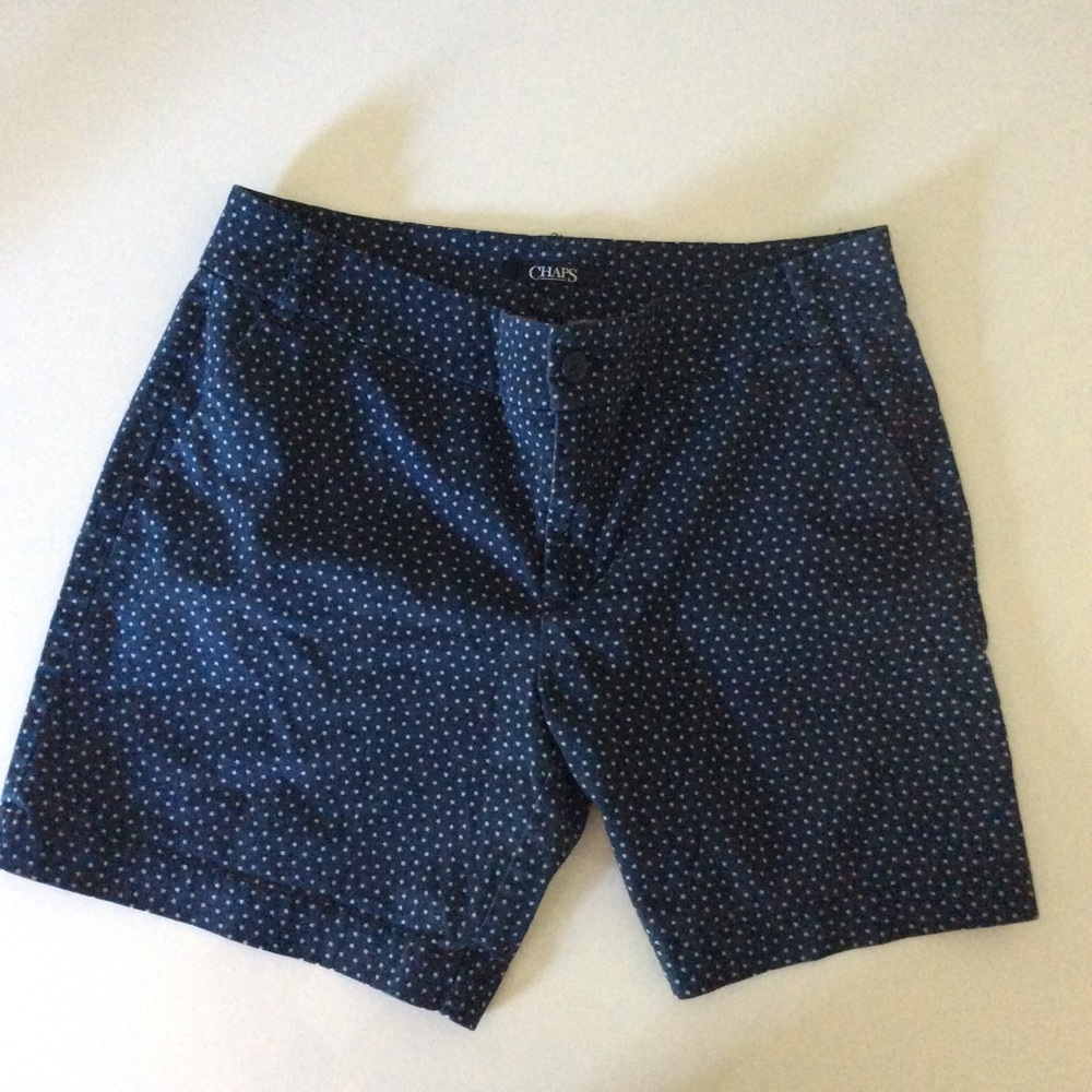 Chaps Star Pattern Navy Blue Shorts